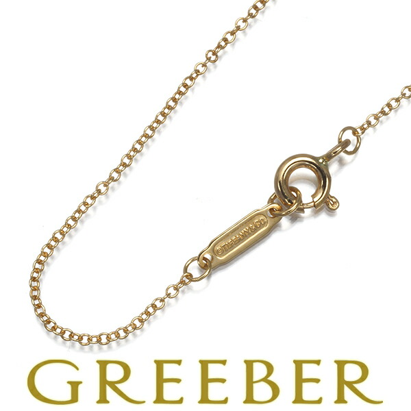 楽天市場】ティファニー チェーン 60cm ネックレス K18イエロー