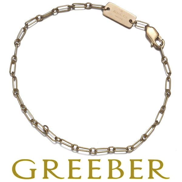 楽天市場】GUCCI グッチ チェーンブレスレット K18YG 750 イエロー