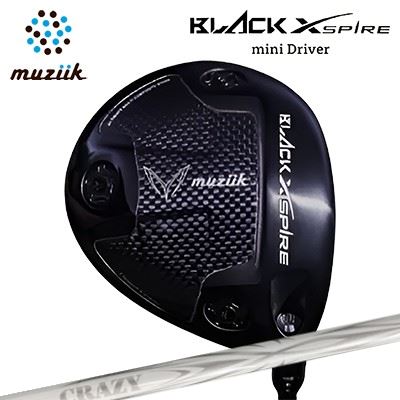カスタムクラブ ムジーク ブラックエクスパイア ミニドライバー クレイジー アロー(新デザイン)Muziik BLACK XSPIRE Mini Driver CRAZY ARROW New Design高初速 方向性重視 小ぶりヘッド｜オーエスゴルフ