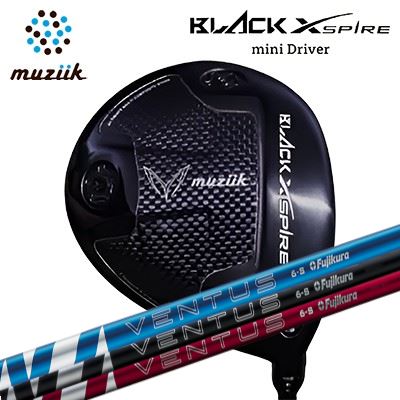 カスタム野球クラブ ムジーク ブラックエクスパイア ミニ１番ウッド フジクラ 24 ベンタスMuziik BLACK XSPIRE Mini Driver FUJIKURA 24 VENTUS高初速 道のり性重視 小ささ尖端