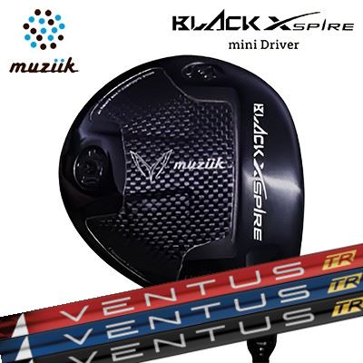 カスタム野球クラブ ムジーク ブラックエクスパイア ミニ１番ウッド フジクラ ベンタスTRMuziik BLACK XSPIRE Mini Driver FUJIKURA VENTUS TR高初速 道のり性重視 小ささ尖端