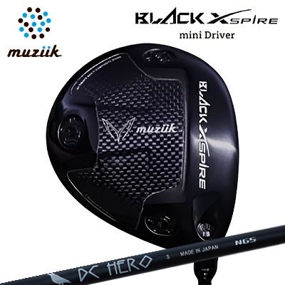 カスタムクラブ ムジーク ブラックエクスパイア ミニドライバー エヌジーエス ディーシー ヒーローMuziik BLACK XSPIRE Mini Driver NGS DC HERO高初速 方向性重視 小ぶりヘッド|オーエスゴルフ