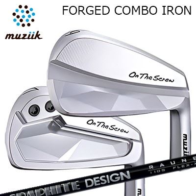 カスタムクラブ ムジーク オン・ザ・スクリュー フォージド コンボ アイアン グラファイトデザイン ラウネ アイアン i105Muziik On The Screw Forged Combo Iron RAUNE IRON i105単品~7本セット(#5~AW)|オーエスゴルフ