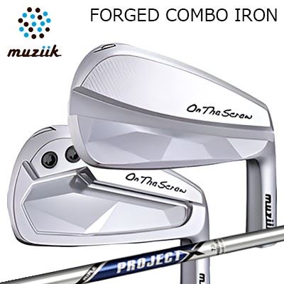 カスタムクラブ ムジーク オン・ザ・スクリュー フォージド コンボ アイアン プロジェクトXMuziik On The Screw Forged Combo Iron PROJECT X単品~7本セット(#5~AW)|オーエスゴルフ