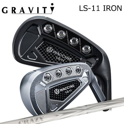 カスタムクラブ ワクチンコンポ LS-11 アイアン クロムメッキ/ブラックIPクレイジー アロー アイアン(新デザイン)WACCINE COMPO LS-11 IRON CHROME/BLACK IP CRAZY ARROW IRON New Design5本セット｜オーエスゴルフ