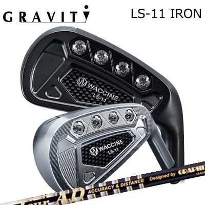 カスタムクラブ ワクチンコンポ LS-11 アイアン クロムメッキ/ブラックIPツアーAD アイアン 105/115WACCINE COMPO LS-11 IRON CHROME/BLACK IP TOUR AD 105/1155本セット｜オーエスゴルフ