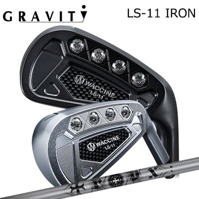 カスタムクラブ ワクチンコンポ LS-11 アイアン クロムメッキ/ブラックIPティーアールピーエックス アイアンWACCINE COMPO LS-11 IRON CHROME/BLACK IP TRPX IRON5本セット|オーエスゴルフ