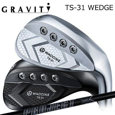 カスタムクラブ ワクチンコンポ TS-31 ウェッジ クロムメッキ/ブラックIPプロジェクトX オールブラックWACCINE COMPO TS-31 WEDGE CHROME/BLACK IP PROJECT X ALL BLACK｜オーエスゴルフ