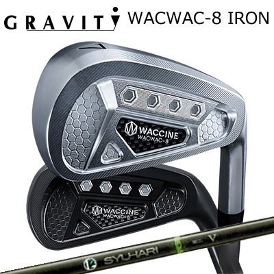 カスタムクラブ ワクチンコンポ ワクワク 8 アイアン クロムメッキ/ブラックIP スリリング シュハリ アイアンWACCINE COMPO WACWAC-8 IRON CHROME/BLACK IPTreering SYUHARI IRON4本セット