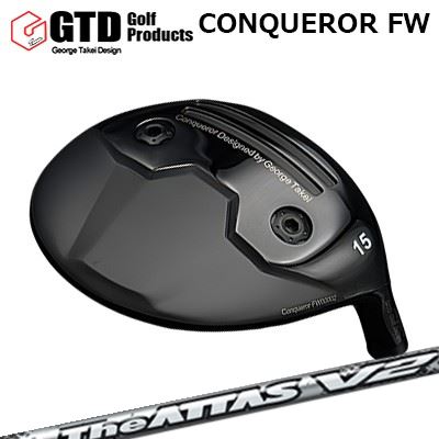 ジーティーディー カスタム特注野球クラブ コンクワーラー フェアウェイウッド USTマミヤ ジ アッタス V2GTD Conqueror FW UST Mamiya THE ATTAS V2