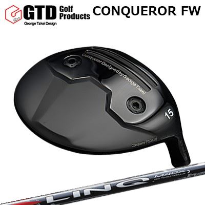 ジーティーディー カスタム特注野球クラブ コンクワーラー フェアウェイウッド USTマミヤ 繋がり 赤いことEXGTD Conqueror FW UST Mamiya LIN-Q RED EX