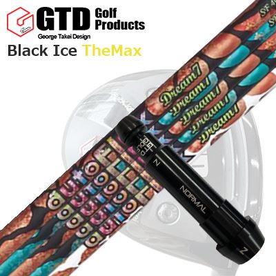 GTD 黒いこと内燃機関 ザ・マックスドライバー用衣袂付カスタム矢がらCustom Shaft with Sleeve for GTD Black Ice The Max DRIVER Auto Flex Shaft Dream7 for Driver