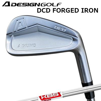 カスタムクラブ エーデザインゴルフ エーグラインド DCD フォージドアイアン ケービーエス ツアー ライトA DESIGN GOLF A GRIND DCD FORGED IRON KBS TOUR LITE6本セット(#5～PW)｜オーエスゴルフ