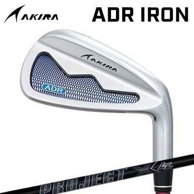 カスタム野球クラブ アキラ ADR アイアン PROJECT X LZ ALL BLACKAKIRA ADR IRON 事業計画X LZ オール黒いこと5本仕掛ける(#6～PW)