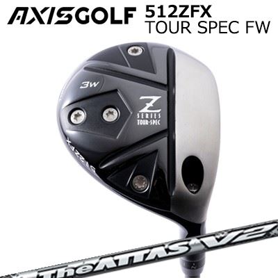 カスタムクラブ アクシスゴルフ 512ZFX ツアースペック フェアウェイウッド USTマミヤ ジ アッタス V2AXIS GOLF 512ZFX TOUR SPEC FW UST Mamiya THE ATTAS V2｜オーエスゴルフ 50,820円