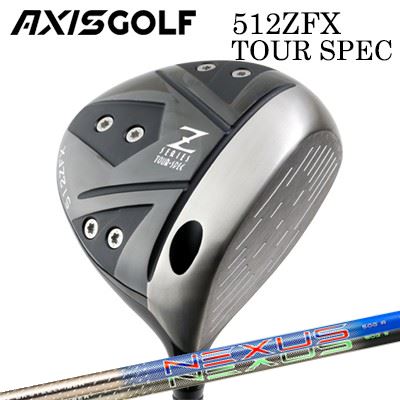 カスタムクラブ 2024年モデル アクシスゴルフ 512ZFX ツアースペック ドライバー スチールファイバー ネクサス ブルー/ブラックAXIS GOLF 512ZFX TOUR SPEC DRIVER SteelFiber NEXUS BLUE/BLACK|オーエスゴルフ