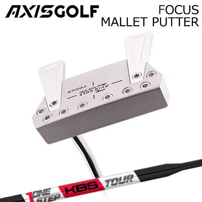 アクシスゴルフ 興味の中心 マレット パター KBS ワンステップパター 黒いこと完成AXISGOLF FOUS MALLET PUTTER KBS ONE STEP PUTTER BLACK