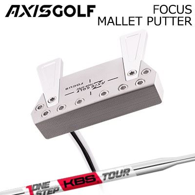 アクシスゴルフ 興味の中心 マレット パター KBS ワンステップパター Cr完成AXISGOLF FOUS MALLET PUTTER KBS ONE STEP PUTTER CHROME