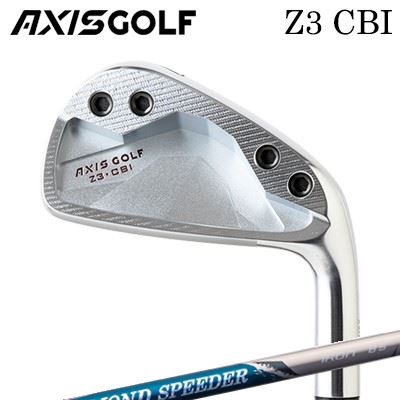 カスタムクラブ 2023年モデル アクシスゴルフ Z3 CBI アイアン フジクラ ダイヤモンド スピーダー アイアンAXISGOLF Z3 CBI IRON FUJIKURA NEW DIAMOND SPEEDER IRON6本セット(#5~PW)|オーエスゴルフ