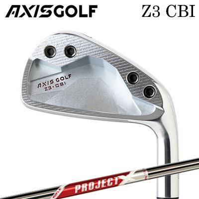 カスタムクラブ 2023年モデル アクシスゴルフ Z3 CBI アイアン プロジェクトエックス レッドAXISGOLF Z3 CBI IRON PROJECT X RED6本セット(#5～PW)｜オーエスゴルフ