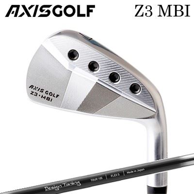 カスタムクラブ 2023年モデル アクシスゴルフ Z3 MBI アイアン デザインチューニング カラースチール フロストブラックAXISGOLF Z3 MBI IRON Design Tuning LABO SERIES COLOR STEEL FROST BLACK6本セット(#5～PW)｜オーエスゴルフ