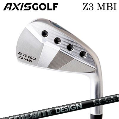 カスタムクラブ 2023年モデル アクシスゴルフ Z3 MBI アイアン グラファイトデザイン ラウネ アイアン i60/i75/i90AXISGOLF Z3 MBI IRON RAUNE IRON i60/i75/i906本セット(#5～PW)｜オーエスゴルフ