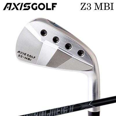 カスタムクラブ 2023年モデル アクシスゴルフ Z3 MBI アイアン プロジェクトX オールブラックAXISGOLF Z3 MBI IRON PROJECT X ALL BLACK6本セット(#5~PW)/6本セット(#5~PW)|オーエスゴルフ
