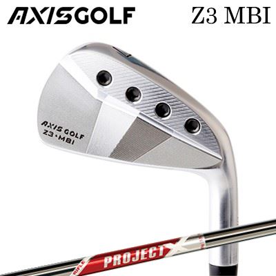 カスタムクラブ 2023年モデル アクシスゴルフ Z3 MBI アイアン プロジェクトエックス レッドAXISGOLF Z3 MBI IRON PROJECT X RED6本セット(#5～PW)｜オーエスゴルフ