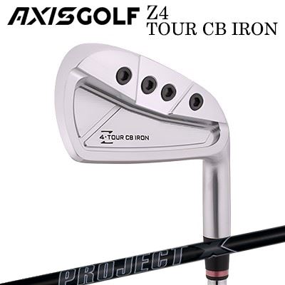 カスタムクラブ アクシスゴルフ Z4 ツアー CB アイアン プロジェクトX オールブラックAXISGOLF Z4 TOUR CB IRON PROJECT X ALL BLACK単品～7本セット(#4～PW)｜オーエスゴルフ