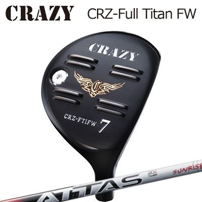 CRAZY CRZ Full Titan FW UST Mamiya ATTAS RX SUNRISE REDクレイジー CRZ フルチタン フェアウェイウッド USTマミヤ アッタス RX サンライズレッド