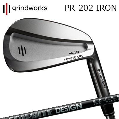 カスタムクラブ グラインドワークス PR-202 鍛造CNCアイアン グラファイトデザイン ラウネ アイアン i60/i75/i90GRINDWORKS PR-202 Forged CNC IRON RAUNE IRON i60/i75/i906本セット(#5～PW)｜オーエスゴルフ