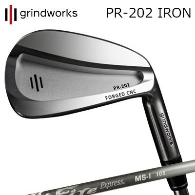 カスタムクラブ グラインドワークス PR-202 鍛造CNCアイアン ファイアーエクスプレス MS-I 100/105GRINDWORKS PR-202 Forged CNC IRON Fire Express MS-I 100/105/6本セット(#5～PW)｜オーエスゴルフ