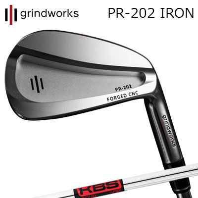 カスタムクラブ グラインドワークス PR-202 鍛造CNCアイアン KBSツアーGRINDWORKS PR-202 Forged CNC IRON KBS TOUR/6本セット(#5~PW)|オーエスゴルフ