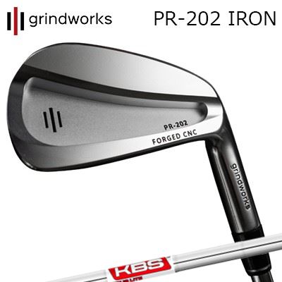 カスタムクラブ グラインドワークス PR-202 鍛造CNCアイアン ケービーエス ツアー ライトGRINDWORKS PR-202 Forged CNC IRON KBS TOUR LITE6本セット(#5~PW)|オーエスゴルフ