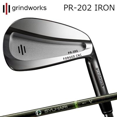 カスタムクラブ グラインドワークス PR-202 鍛造CNCアイアン スリリング シュハリ アイアンGRINDWORKS PR-202 Forged CNC IRON Treering SYUHARI IRON6本セット(#5～PW)｜オーエスゴルフ