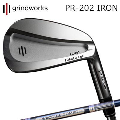 カスタムクラブ グラインドワークス PR-202 鍛造CNCアイアン ワクチンコンポ GR301 アイアンGRINDWORKS PR-202 Forged CNC IRON WACCINE COMPO GR301 IR6本セット(#5～PW)｜オーエスゴルフ