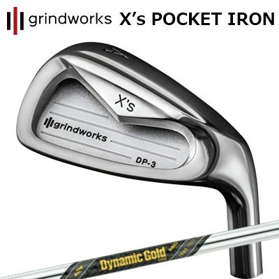 カスタムクラブ グラインドワークス X's ポケット アイアン トゥルーテンパー ダイナミックゴールド ミッド 115GRINDWORKS X's POCKET IRON TrueTemper Dynemic Gold MID 1156本セット(#6～AW)、7本セット(#5～AW)｜オーエスゴルフ