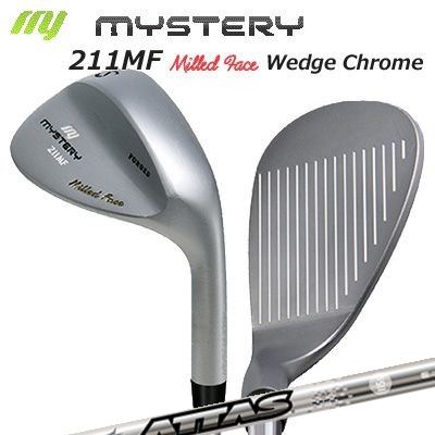 ミステリー 212MF ウェッジ USTマミヤ アッタス スピンウェッジ IP ホワイトクロムメッキMystery 212MF Milled Face Wedge/UST Mamiya ATTAS SPINWEDGE IP/カスタムクラブ/平面加工フェース|オーエスゴルフ