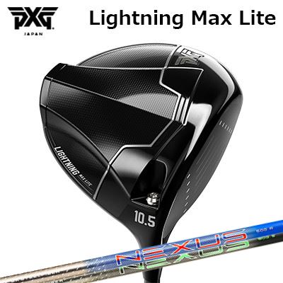 カスタム野球クラブ PXG 稲魂 マックス ともし火 １番ウッド スチール写真衣料繊維 ネクサス 青碧/黒いことPXG Lightning Max Lite DRIVER SteelFiber NEXUS BLUE/BLACK