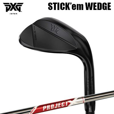 PXGカスタム特注野球クラブ 突っ支い棒 エム ウェッジ エクストリームダーク 事業計画エックス 赤いことPXG STICK\u0027em WEDGE Extreme Dark PROJECT X RED