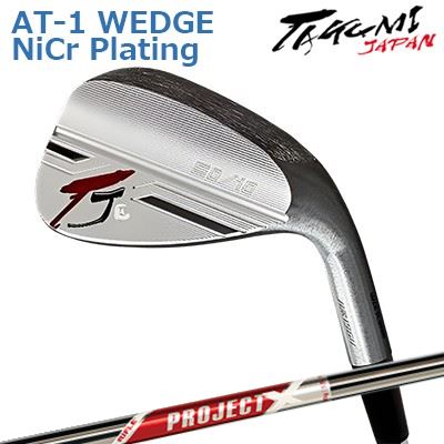 匠JAPAN タイプ AT-1 ウェッジ K-SQUARE MODEL NiCr ミラー/サテン仕上げプロジェクトエックス レッドTakumi Japan TYPE AT-1 WEDGE NiCr Mirror/Satin Finish PROJECT X RED|オーエスゴルフ
