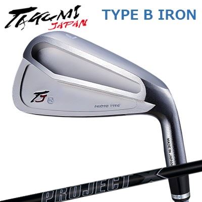 匠JAPAN 手合い B アイアン PROTO TYPE/VINTAGE MODEL 事業計画X オール黒いことTakumi Japan TYPE B IRON PROJECT X ALL BLACK5本仕掛ける(#7～A)