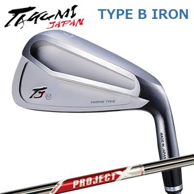匠JAPAN 手合い B アイアン PROTO TYPE/VINTAGE MODEL 事業計画エックス 赤いことTakumi Japan TYPE B IRON PROJECT X RED5本書き割り(#7～A)