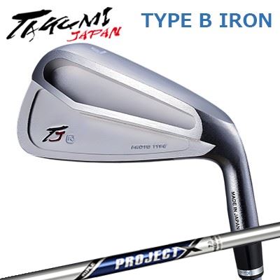 匠JAPAN 手合い B アイアン PROTO TYPE/VINTAGE MODEL 事業計画XTakumi Japan TYPE B IRON PROJECT X5本書き割り(#7～A)