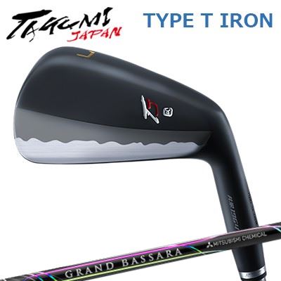 匠JAPAN 手合い T アイアン K SQUARE MODEL 地びた バサラ アイアンTakumi Japan TYPE T IRON GRAND BASSARA IRON単品～6本書き割り(#5～P)