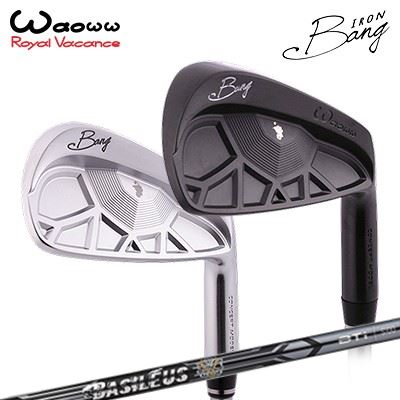 ワオ カスタム特注クラブ バン アイアン バシレウス ツアー アイアンWAOWW Bang IRON Basileus Tour IRONサテン/ブラックサテン5本セット(#6~PW)|オーエスゴルフ