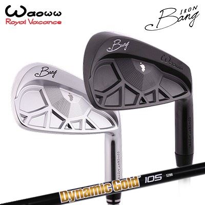 ワオ カスタム特注クラブ バン アイアン ダイナミックゴールド 105 オニキスブラックWAOWW Bang IRON True Temper Dynamic Gold 105 ONYX BLACKサテン/ブラックサテン5本セット(#6~PW)|オーエスゴルフ