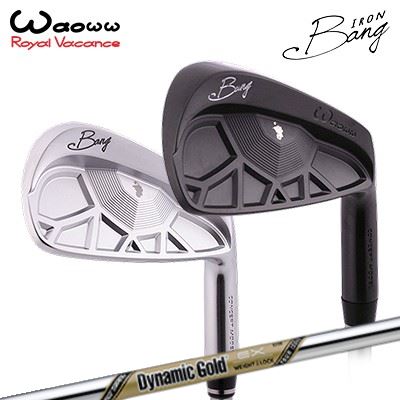 ワオ カスタム特注クラブ バン アイアン ダイナミックゴールド EX ツアーWAOWW Bang IRON True Temper Dynamic Gold EX Tour Issueサテン/ブラックサテン5本セット(#6~PW)|オーエスゴルフ
