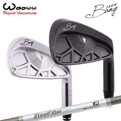 ワオ カスタム特注クラブ バン アイアン エアロテック スチールファイバー i CWWAOWW Bang IRON SteelFiber i CWサテン/ブラックサテン5本セット(#6～PW)｜オーエスゴルフ 29,673円