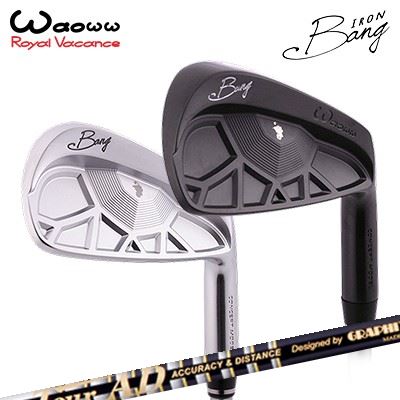 ワオ カスタム特注クラブ バン アイアン ツアーAD アイアン 105/115WAOWW Bang IRON TOUR AD 105/115サテン/ブラックサテン5本セット(#6~PW)|オーエスゴルフ